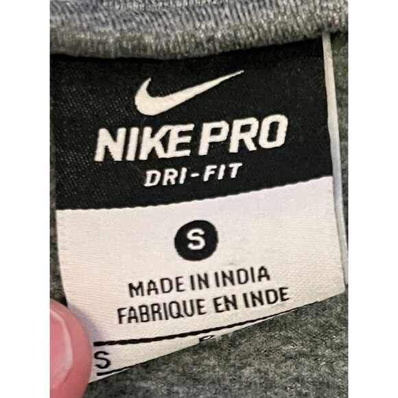Nike Pro Women's Size Small Dri Fit Compression Long Sleeve Activewear Top Gray - Picture 4 of 4